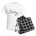 thumbnail image 4 of CafePress - She Who Sleeps With Dogs Pajamas - Women's Short Sleeve Print T-Shirt and Pants Light Cotton Pajama Set, 4 of 7