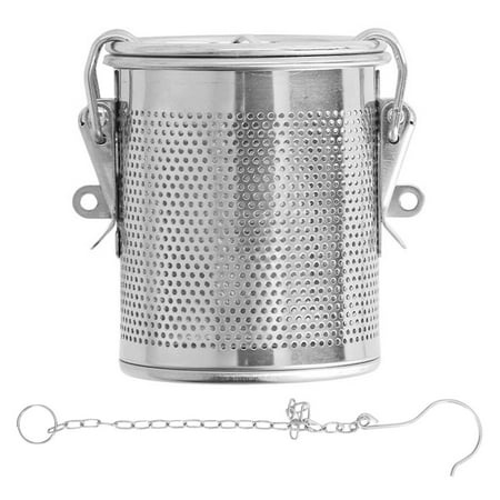 

Stainless Steel Seasoning Bag Multipurpose Spice Filter Seasoning Strainer for Gravy Soup Taste Spice Kitchen Tools [0.3L]