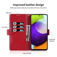 thumbnail image 6 of Allytech for Samsung Galaxy S22 Ultra 6.8" 2022 Wallet Case, PU Leather Embossed Lace Flip Case with Cart Slot and Kickstand Shockproof Protective Case for Galaxy S22 Ultra 5G Ladies Men, Red, 6 of 7