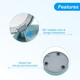 thumbnail image 3 of Unique Bargains Rotating Jewelry Organizer, 4 Layer Small Jewelry Storage Box Mirror Jewelry Case Holder Style 1, Blue, 3 of 6