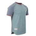 thumbnail image 2 of ZIMEGO Mens Short Sleeve Ringer Tee - Color Block Raglan Casual T-Shirt, 2 of 5