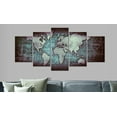thumbnail image 2 of Tiptophomedecor Stretched Canvas World Map Art - Sapphire Map - Stretched & Framed Ready To Hang Art, 2 of 4