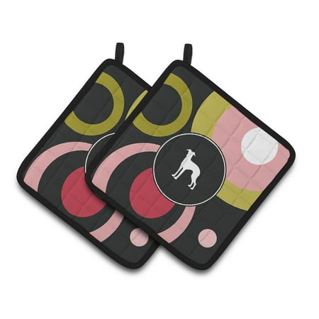 

Carolines Treasures KJ1102PTHD Italian Greyhound Pair of Pot Holders 7.5HX7.5W multicolor