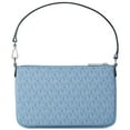 thumbnail image 3 of Michael Kors Women's Jet Set Small Signature Logo Convertible Wristlet Pouch (Light Sky), 3 of 4