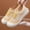 Yellow, variant on Womens Casual Breathable Fashion Flyknit Mesh Shoes, Lightweight Slip-On Walking Sneakers with Cushioned Insole, Non-Slip Athletic Sports Summer Shoes for Daily Wear