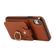 thumbnail image 5 of Wallet Case for iPhone XS Max, Kickstand Ring Holder Premium PU Leather Case with Crossbody Strap,Card Holder Slot Money Pocket 360°Rotation Metal Ring Grip Kickstand Cover,Brown, 5 of 8