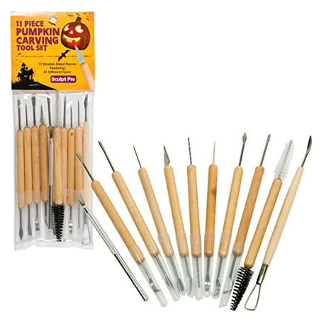 - Pumpkin Carving Tools- Halloween Sculpting Kit with 11 Double Sided Pieces (21 Tool Set) for Jack-O-Lanterns and More