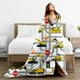 thumbnail image 4 of LHSHID Construction Truck Blanket for Toddler Boys Kids Flannel Cars Blankets and Throws for Adults Bedding Sofa Gifts, 4 of 8