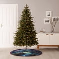 thumbnail image 6 of Fotbe Fantasy Landscape Starry Night Pattern Christmas Tree Skirt, Tree Skirts Plush Christmas Decorations, Christmas Tree Skirts Xmas Decorations Holiday Party Decor-48", 6 of 6