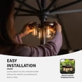 thumbnail image 4 of Luz para sombrilla de patio Nora·Gift con focos LED Edison, color café, 4 of 7