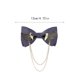 thumbnail image 2 of Jumpingount Bowknot Pajarita Hecha a mano Moda Metal Alas doradas Accesorios de joyería Decoración Anfitrión Boda Novio Negro H3112-2 Accesorios de disfraces Gris H3112-4 Jumpingount  AP009821-04B, 2 of 6
