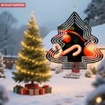 thumbnail image 4 of Stylish Metal Hanging Christmas Tree Wind Spinner - Festive Garden Decoration with Red Baubles & Candy Design for Yard, 4 of 7