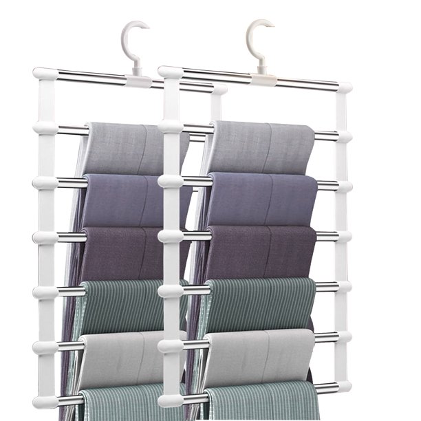 Hosenb Gel 2 ST Pantalones Vestir en Espacio Plegable Guardado P (2pcs)