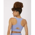 thumbnail image 3 of Hanes Moves Women's Crop Sports Bra, Racerback Peri Blue S, 3 of 10