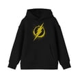 thumbnail image 3 of Flash Logo Youth Black Hoodie-Medium, 3 of 4