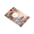 thumbnail image 3 of MKHERT Modern Art A Pair of Lovers in France Paris Eiffel Tower Placemats Table Mats for Dining Room Kitchen Table Decoration 12x18 inch,Set of 6, 3 of 4