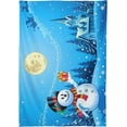thumbnail image 2 of Coolnut Christmas Snowman Tablecloth, Waterproof Washable Polyester Square Table Cover, Durable Tablecloth for Kitchen Dining Table Party Decor, 54"x54", 2 of 7