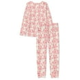 thumbnail image 5 of SCRAWLGOD Cartoon Pig Long Sleeve Pajamas for Women Set Soft Pajama Set for Women Size 2XL Crewneck Loungewear Sets Women Breathable Women Sleepwear Set, 5 of 6