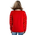 thumbnail image 5 of Ugly Christmas Sweater, Knit Sweater Women Men Funny Christmas Tops, Holiday Pullover Sweater with Long Sleeves, 5 of 7