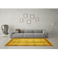 thumbnail image 3 of Ahgly Company Indoor Rectangle Abstract Yellow Modern Area Rugs, 3' x 5', 3 of 4