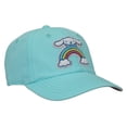 thumbnail image 4 of Cinnamoroll Chenille Character Patch Men's Teal Washed Cotton Twill Baseball Cap, 4 of 6