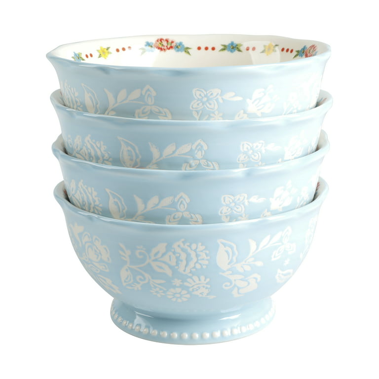  The Pioneer Woman Dipping Bowls 4 Pack 3.1 inch (Sweet Rose) :  Home & Kitchen