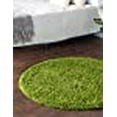 thumbnail image 5 of Unique Loom 3127903 6 x 6 ft. Solid Shag Round Rug, Grass Green, 5 of 5