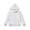 White, variant on Jalioing Casual Hooded Sweatshirts for Kids Lightweight Long Sleeve Hoodies with Pocket Boys Girls Solid Pullover