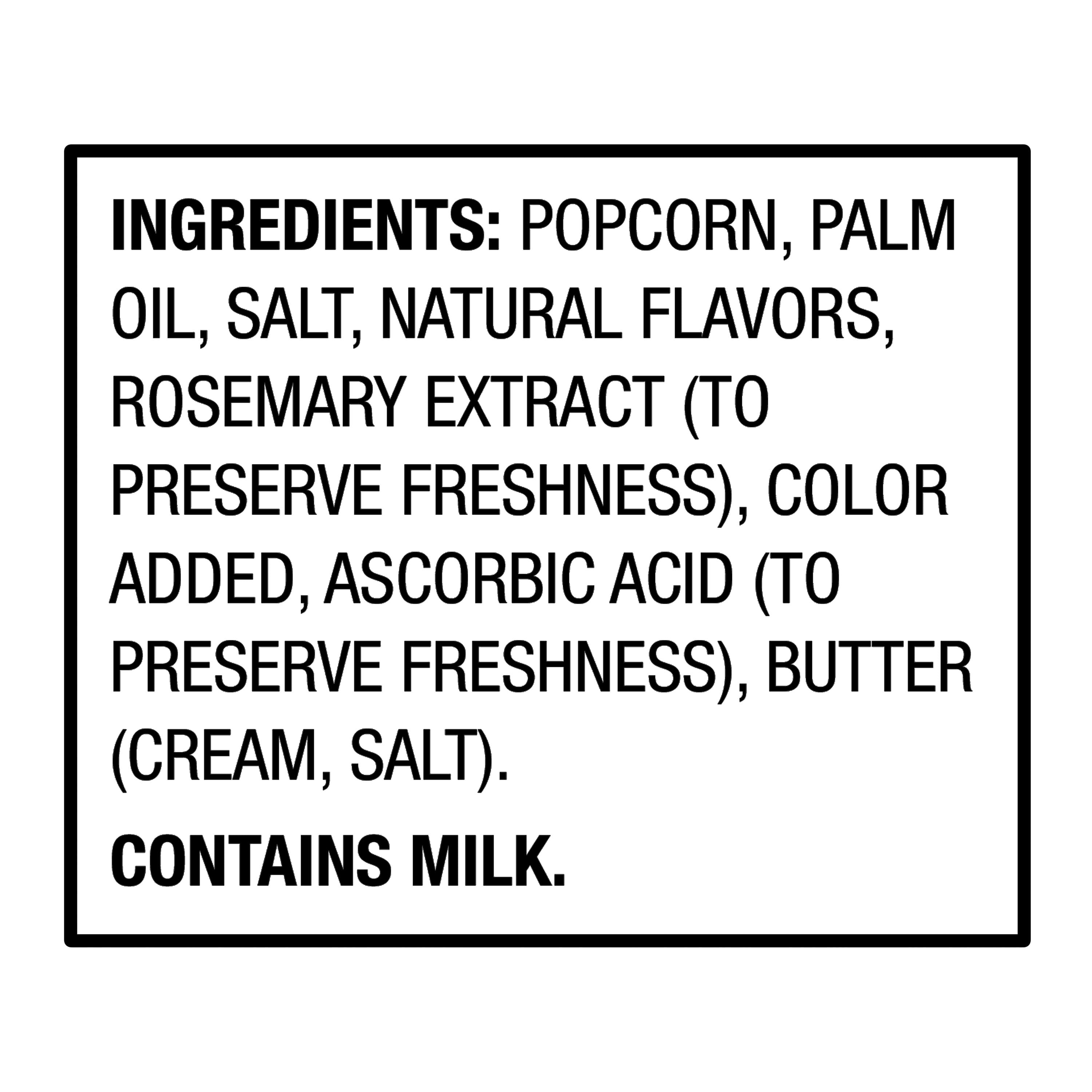 (4 pack) Great Value Classic Butter Flavored Microwave Popcorn, 2.4 oz, 18 Count