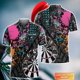 thumbnail image 1 of Polo con estampado 3D de dardos para hombre, camisa de manga corta con nombre personalizado, informal, de calle, de verano, WK20S Gao Jinjia LED, 1 of 2
