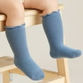 thumbnail image 3 of Gubotare Warm Infants Socks Grip Crew Socks with Non Slip/Anti Skid Soles for Baby Infants Toddlers Kids Boys Girls,Blue 0-6 Months, 3 of 5