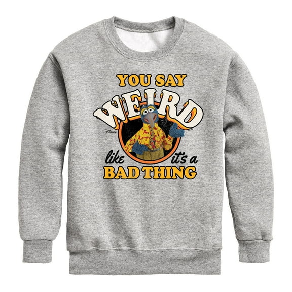Muppets - Weird Like It's A Bad Thing - Toddler And Youth Crewneck Fleece Sweatshirt