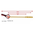 thumbnail image 3 of Toilet Flush Handle Replacement Lever Side Mount Toilet Flush Lever Toilet Tank HandleFront Side Mount With Flapper Chain, 3 of 7