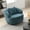 Swivel Chair, Blue, variant on Williamspace 86.6" Curved Sofa, Modern 3 Seat Couch Back Upholstered Boucle Fabric Couch with Two Throw Pillows for Living Room, Office, Apartment, Beige