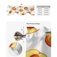 thumbnail image 5 of Peach Fruit Window Curtain Kitchen Cabinet Coffee Tie-Up Valance Curtain Rod Pocket Short Curtain, 5 of 6