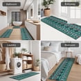thumbnail image 5 of Turquoise Boho Tribal Triangles and Arrows Pattern Kitchen Rugs Sets Of 3,Kitchen Runner Rugs Non Skid Washable,Decorative Kitchen Floor Mats for Kitchen,Sink,Laundry,17"x30"+ 17"x47" + 17"x59", 5 of 6