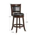 thumbnail image 7 of Weston Home Shapel Bar Stool Swivel, Black, 7 of 7