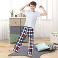 thumbnail image 5 of joogoo Checkered Grid-b2 Pajama Pants Pj Bottoms Sleepwear Lounge M, 5 of 9