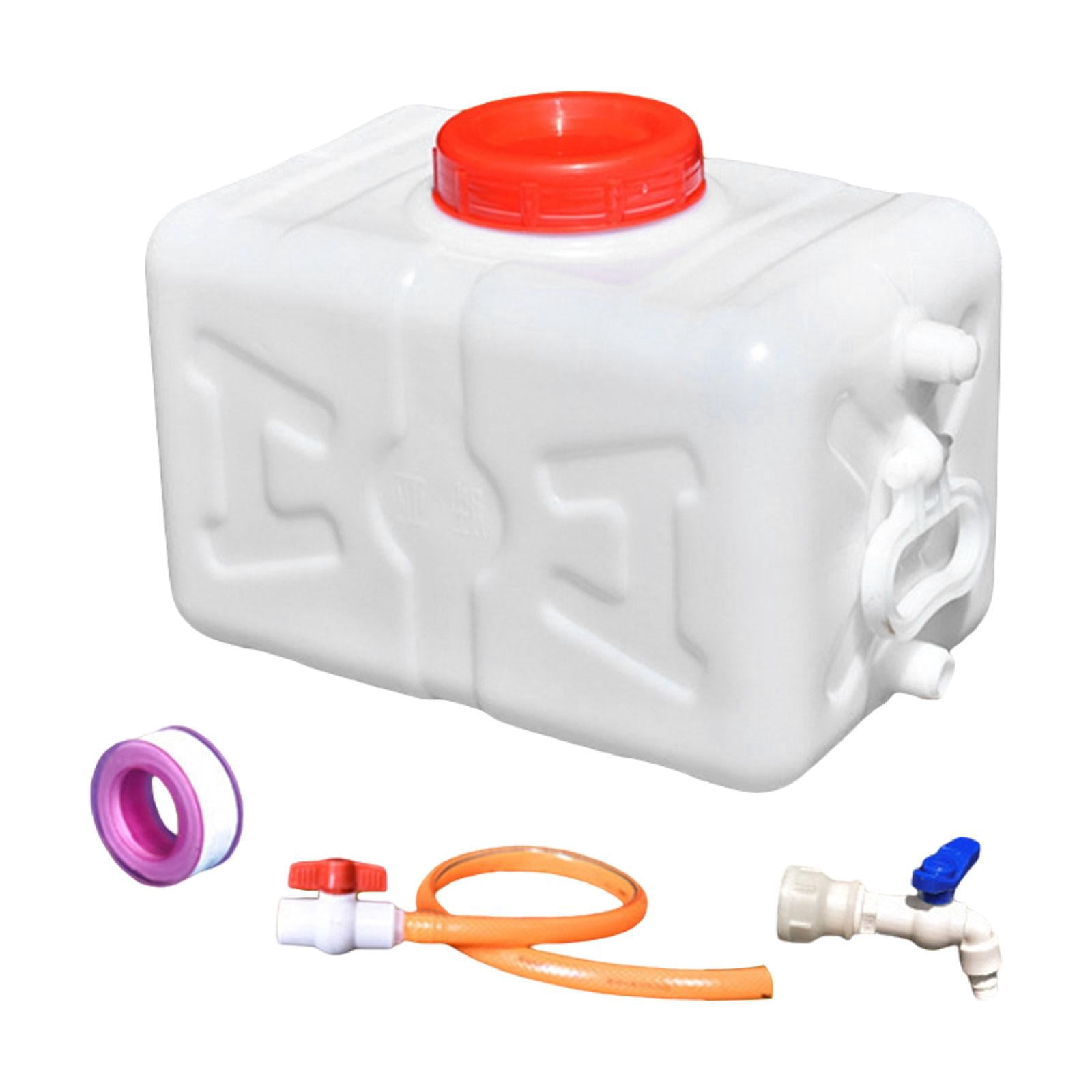 harayaa Utility Water Tank Reusable Horizontal Storage Bucket for Camping Garden Car white 15kg