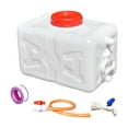 thumbnail image 3 of Almencla Contenant d'Eau de Camping Réutilisable avec Robinet et Tuyau pour Camping, Voiture, Randonnée Blanc 15 kg, 3 of 8