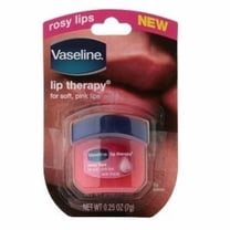 3 Pack Vaseline Rosy Lips Lip Therapy for Soft, Pink Lips, 0.25oz Each