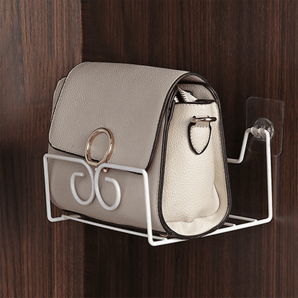 Qtmnekly 2Pcs Purse Organizer Shelf Wall Hanging Shelf Handbag Storage Holder Wall Floating Holder Tode Wall Shelving Wall Rack Walmart Business Supplies