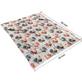 thumbnail image 4 of Light Gray Chicken Rooster Pattern Blanket,Comfortable Soft Flannel Throw Blanket,All Season,Warm Lightweight Blankets for Sofa Bed Couch Living Room Chair,60"x80", 4 of 4