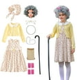 thumbnail image 1 of Penkiiy 100 días de escuela Niños 100 días de edad Mujer Ropa Niñas Abuelita Vestir a la abuela 100 años, 1 of 8
