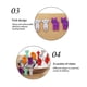 thumbnail image 2 of Billuyoard Paquete de 10 palillos de frutas decoración niños Cupcake tenedores Animal plástico reutilizable fiesta aperitivo hogar escuela Cocina y Comedor, 2 of 6