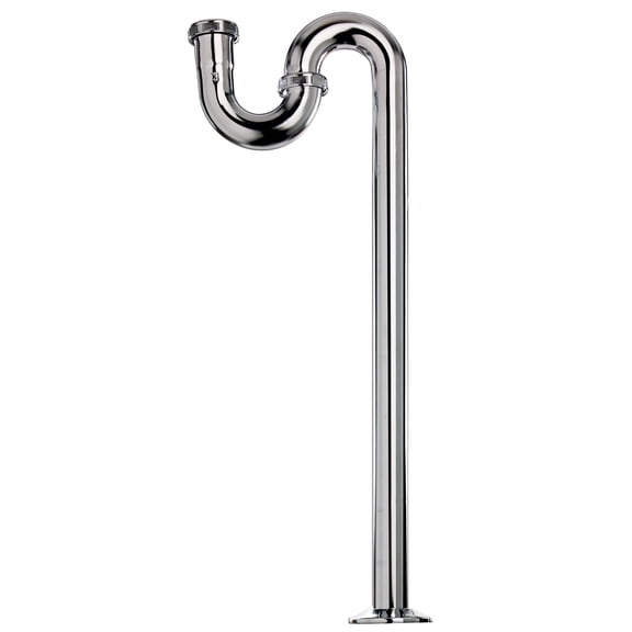 Keeney 324CK Brass S-Trap in Polished Chrome, 1-1/4 x 1-1/4 in.