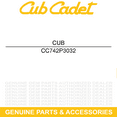 thumbnail image 6 of CUB CADET 742P3032 Mulching 19.38" Blade 38" Deck LT2138 2130 2135 1515 1525 6PK, 6 of 9