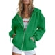thumbnail image 1 of Sudadera con Capucha y Cierre Completo PRETTYGARDEN 2025 Verde Talla S, 1 of 7