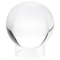 thumbnail image 2 of Plymor Clear Acrylic Beveled Egg, Marble, Ball or Sphere Display Holder Stand, 1" H x 2.5" W (3 Pack), 2 of 3