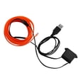 thumbnail image 3 of Sidaley Iluminación interior del coche Tira de LED Decoración Guirnalda Línea de tubo de cuerda de alambre Luz de neón flexible con unidad de Automoción decorativa y accesorios Naranja Sidaley VI000919-10B, 3 of 6